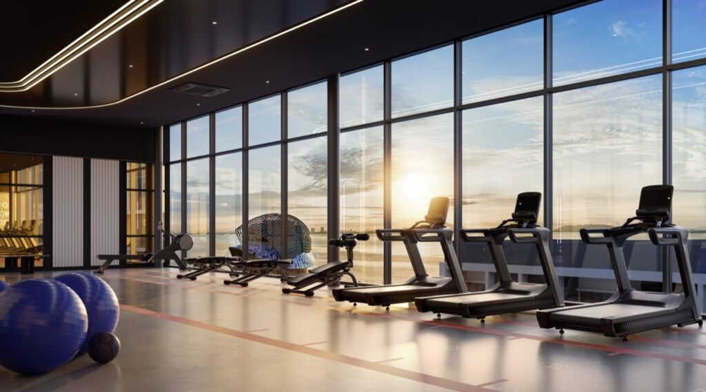 Artist's impression of The Lighthauz sea-facing gym
